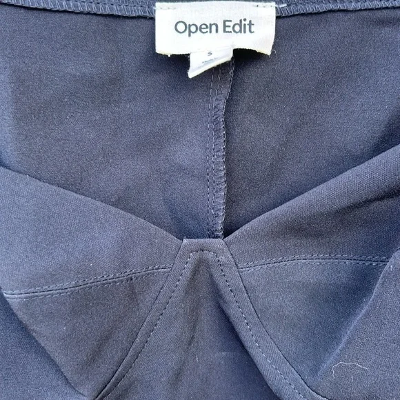 NWT Open Edit Long Sleeve Black Crop Top Bolero Goth Punk Vibes Sz Small - Picture 2 of 4